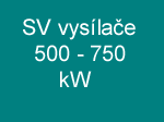 SV vyslae 20 a 25 kW